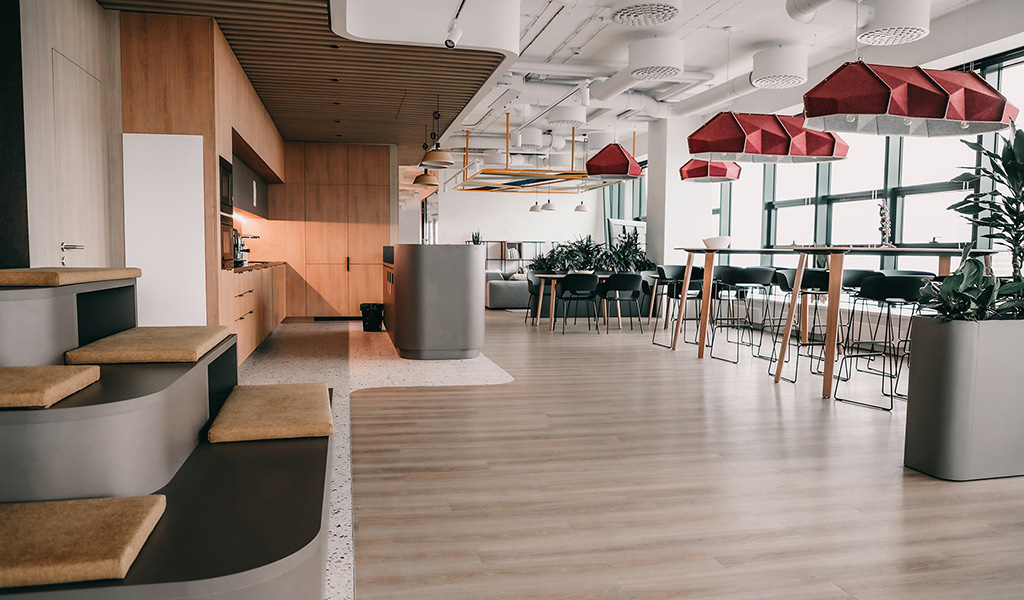 Lounge, kitchen and dining area