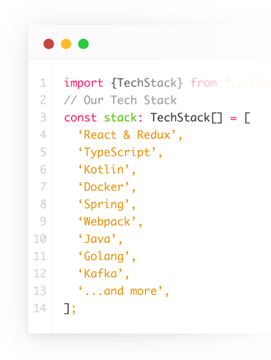 Tech stack illustration
